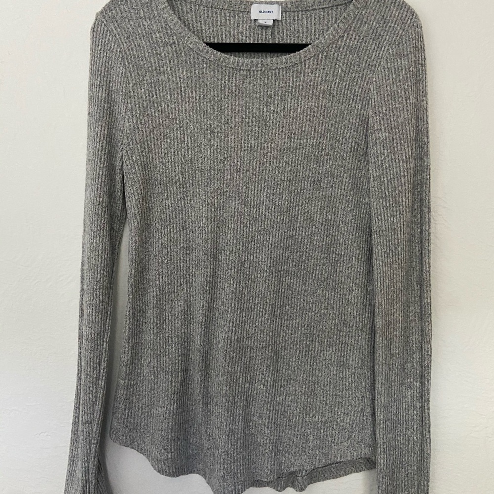 OLD NAVY Lightweight Sweater Gray Size M Tall